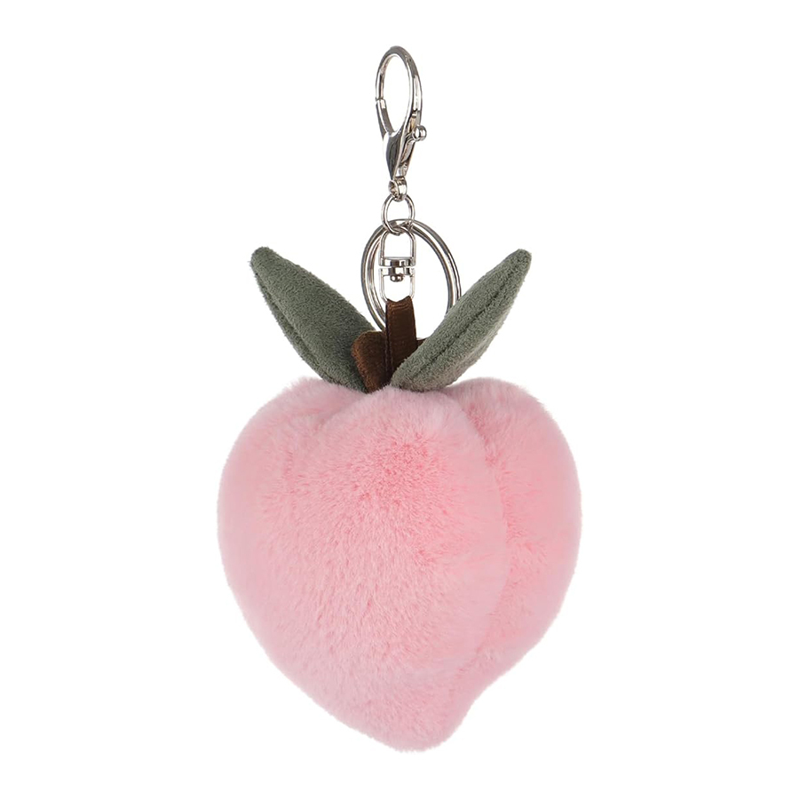 Peach Cute Soft Stuffed Plush Keychain Toys for Kids’ Backpack, Purse, 3.2 Inches