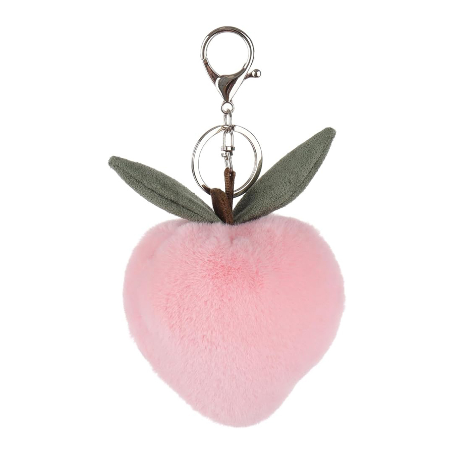 Peach Cute Soft Stuffed Plush Keychain Toys for Kids’ Backpack, Purse, 3.2 Inches