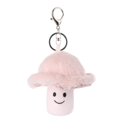 Mushroom Stuffed Animal Soft Plush Keychain for Kids Bag, Purse, Backpack, Handbag (4 Inches)