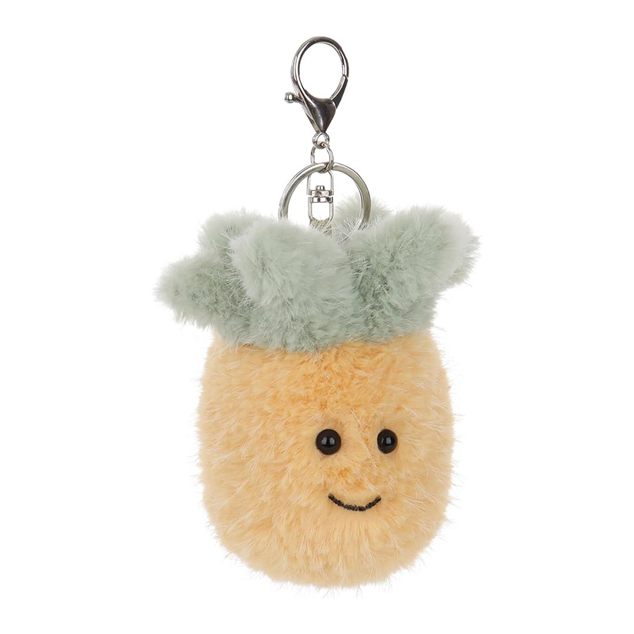 Pineapple Soft Stuffed Plush Keychain Toys for Kids’ Backpack, Purse, 3.9Inches