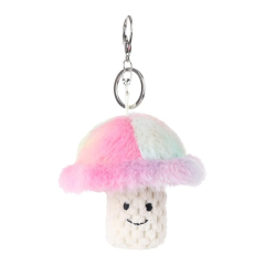 Mushroom Stuffed Animal Soft Plush Keychain for Kids Bag, Purse, Backpack, Handbag (4 Inches)