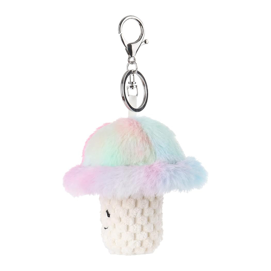 Mushroom Stuffed Animal Soft Plush Keychain for Kids Bag, Purse, Backpack, Handbag (4 Inches)