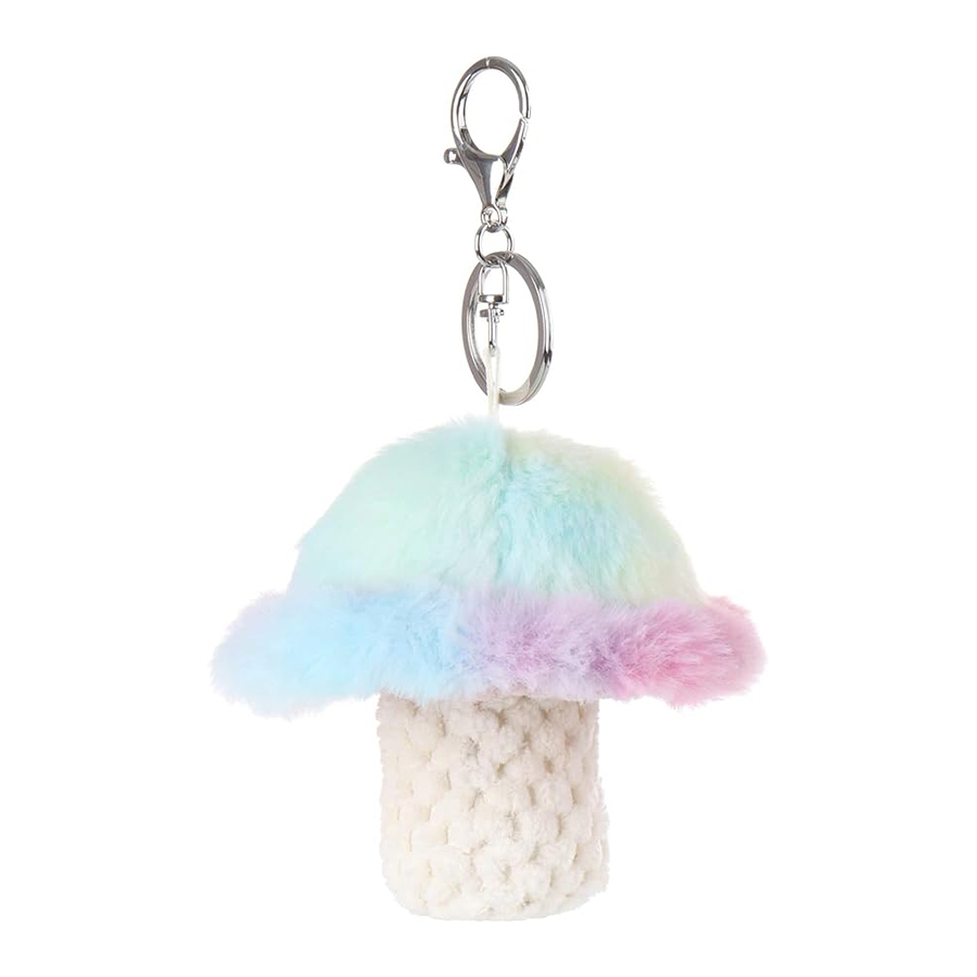 Mushroom Stuffed Animal Soft Plush Keychain for Kids Bag, Purse, Backpack, Handbag (4 Inches)