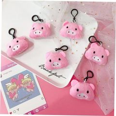 Tiny Keychain Pink Pig Pendant Keychains Creative Gift Keychains