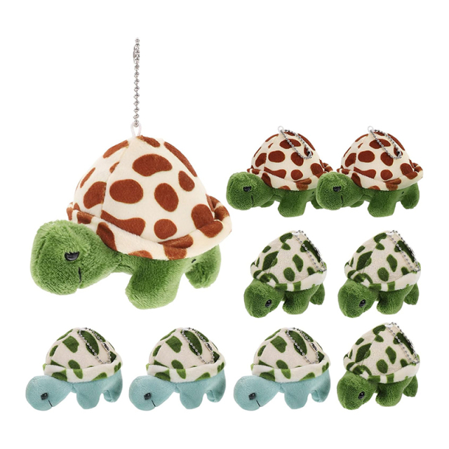 Turtle Keychains Stuffed Animals Toys Backpack Ornaments Pendant Key Ring