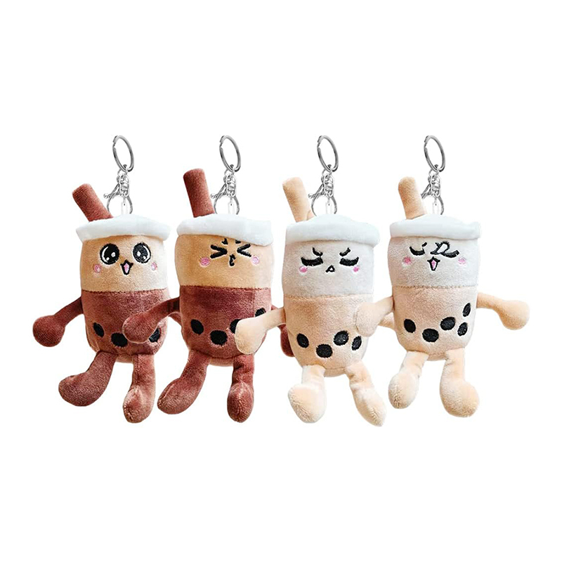 Soft Doll Bubble Tea Key Ring Milk Tea Keychain Cuddly Toy Pendant