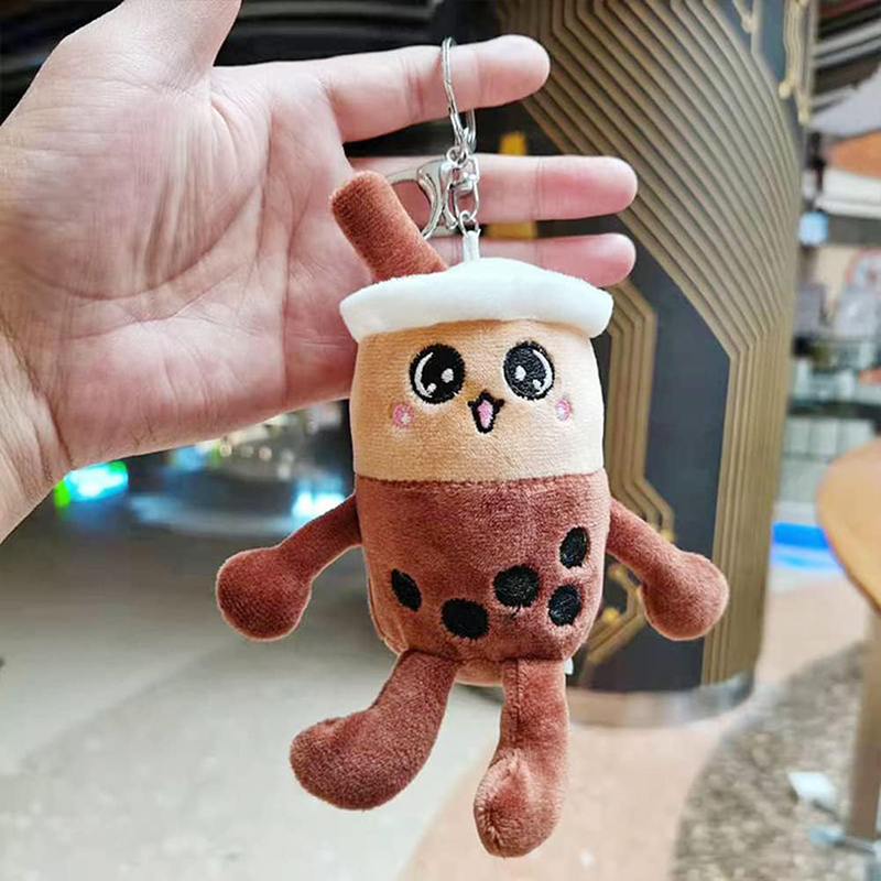 Soft Doll Bubble Tea Key Ring Milk Tea Keychain Cuddly Toy Pendant