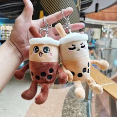Soft Doll Bubble Tea Key Ring Milk Tea Keychain Cuddly Toy Pendant