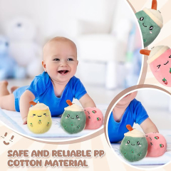 Boba Tea Keychain Plush Bubble Tea Key Ring Stuffed Animal Milk Tea Keychains