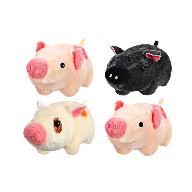 4 Inch Cute Pig Plush Animal Toys Mini Plush Ornament Stuffed Doll Keychain