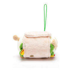 Cute Stylish Dog Pancake Plush Keychain Pendant