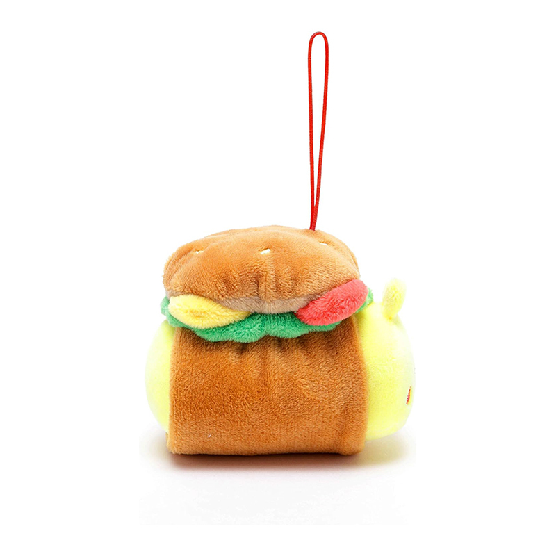 Mini Plush Pendant Stuffed Animal Chick Ornaments Burger Pendants