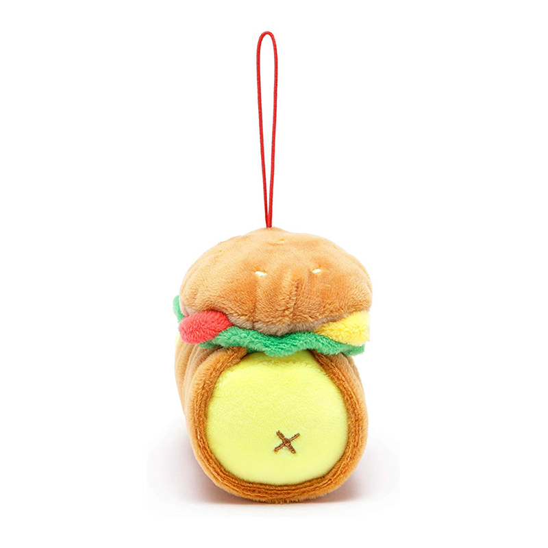 Mini Plush Pendant Stuffed Animal Chick Ornaments Burger Pendants