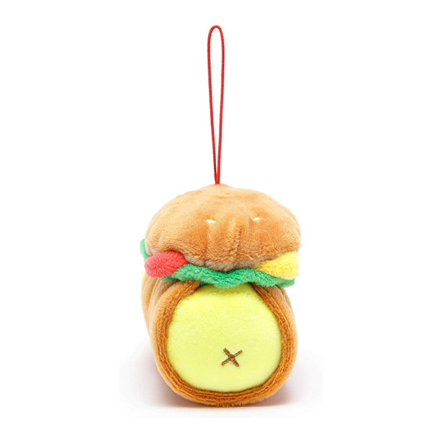 Mini Plush Pendant Stuffed Animal Chick Ornaments Burger Pendants