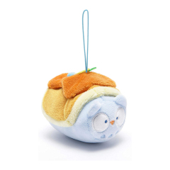3" Owl Plush Keychain with Pancake Blanket Soft Squishy Stuffed Animal Ornament Pendant
