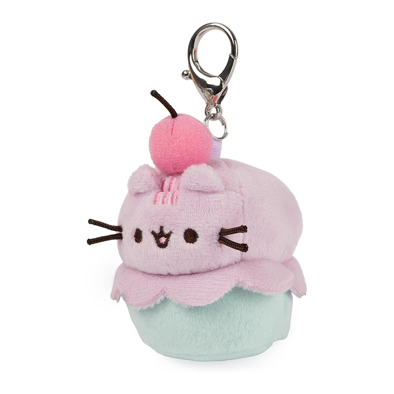 3" Adorable Multicolor Quality Ice Cream Plush Keychain Pendant