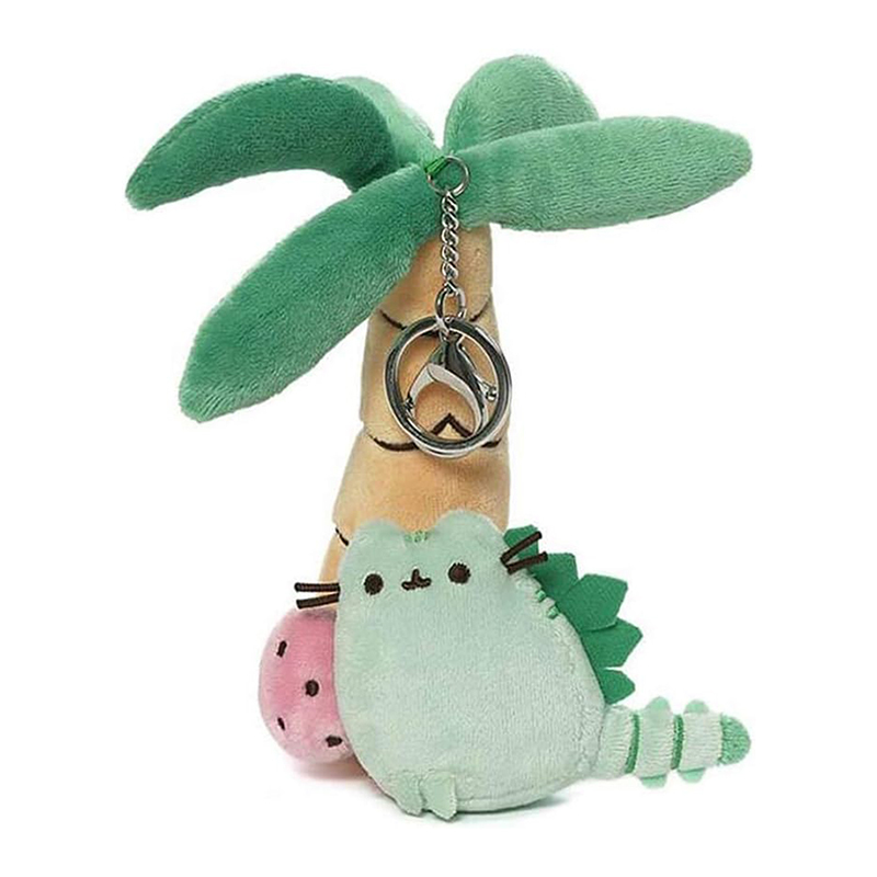 6.5 Inches Soft Cute Pendant with Cat Dino Egg Coconut Tree