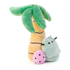 6.5 Inches Soft Cute Pendant with Cat Dino Egg Coconut Tree