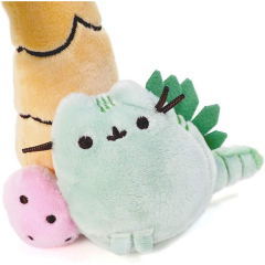 6.5 Inches Soft Cute Pendant with Cat Dino Egg Coconut Tree