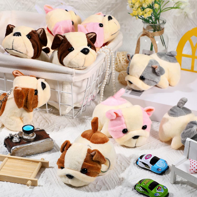 4 Inch Mini Plush Pig Ornaments Stuffed Doll Keychain Handbag Pendant