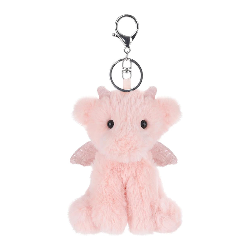Dragon Dinosaur Stuffed Animal Soft Keychain for Kids Bag, Purse, Backpack, Handbag (5 Inches)