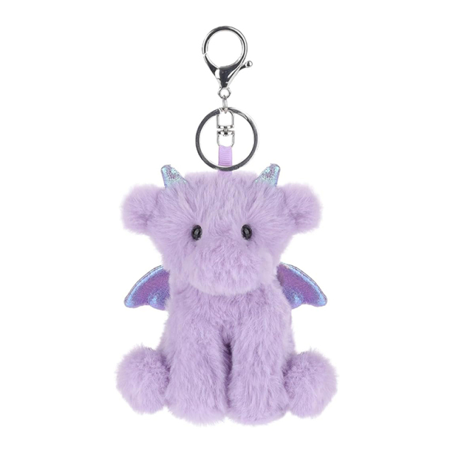Dragon Dinosaur Stuffed Animal Soft Keychain for Kids Bag, Purse, Backpack, Handbag (5 Inches)