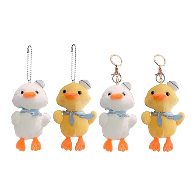 14cm Duck Plush Keychain Soft Lovely Cartoon Animal Duck Plush Key Chain Pendant