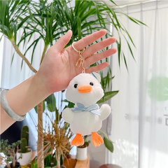14cm Duck Plush Keychain Soft Lovely Cartoon Animal Duck Plush Key Chain Pendant