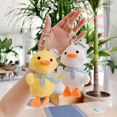 14cm Duck Plush Keychain Soft Lovely Cartoon Animal Duck Plush Key Chain Pendant