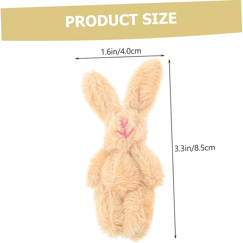Bunny Plush Keychain Soft Toys Kids Stuffed Rabbit Mascot Pendant