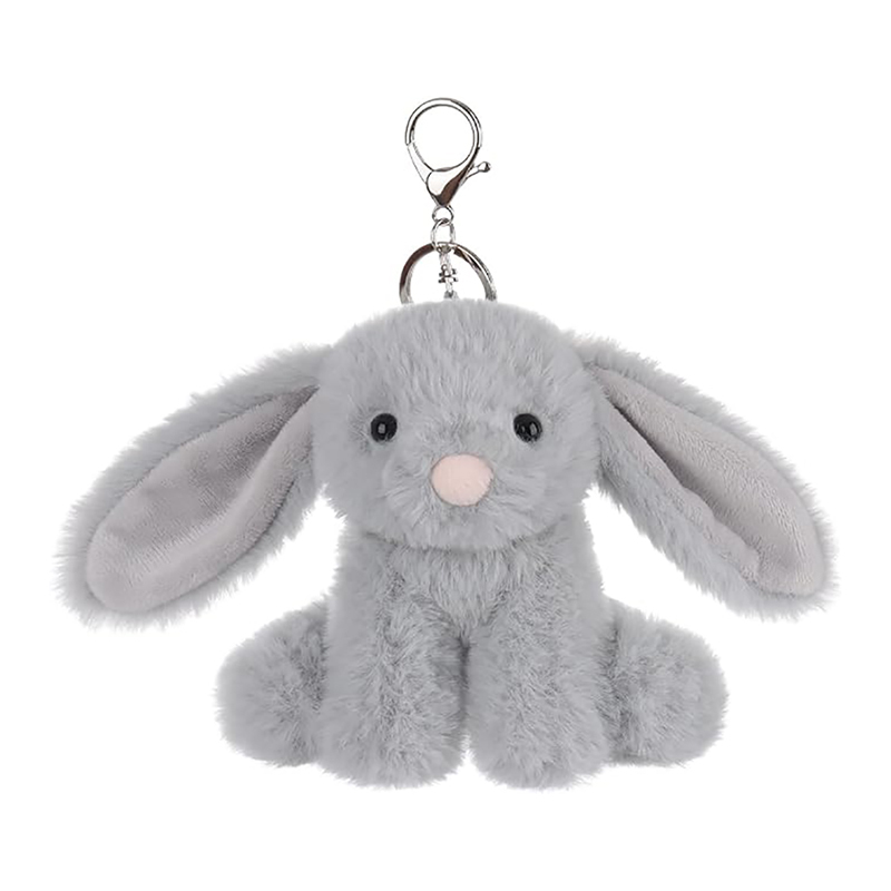 Rabbit Stuffed Animal Soft Keychain for Kids Bag, Purse, Backpack, Handbag (4.7 Inches)