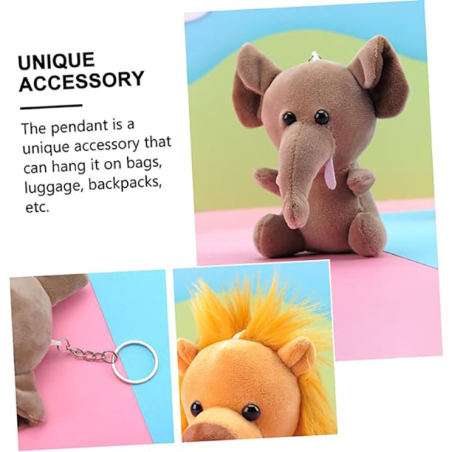 Stylish Cartoon Stuffed Animals Plush Keychain Pendant
