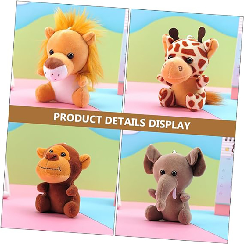 Stylish Cartoon Stuffed Animals Plush Keychain Pendant