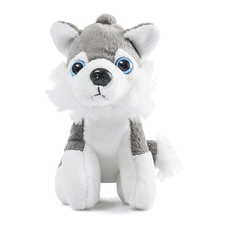 6 Small Dog Stuffed Animals with Keychains 5-Inch Cozy Cute Puppy Toys