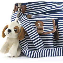 6 Small Dog Stuffed Animals with Keychains 5-Inch Cozy Cute Puppy Toys