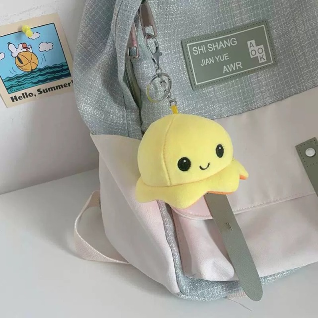 Soft High Quality Adorable Portable Octopus Plush Keychain Pendant