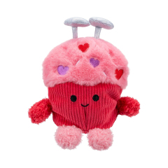 5 Pack Cookie Mug Red Cupcake Pink Koala Pug Plush Keychain Toy