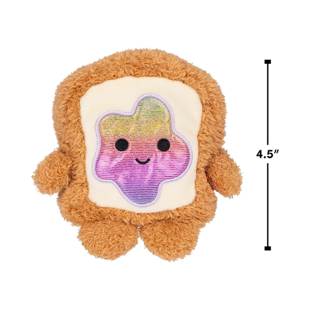 5-Pack Blueberry Muffin Coffee Toast Rainbow Jam Cereal Strawberry Milk Plush Keychain Pendant