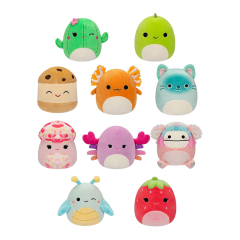 5 Inch (Pack of 10) Stuffed Animal Toys Portable Cute Plush Keychain Pendants