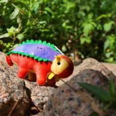 16 Pack Plush Dinosaurs Mini Dinosaur Figures Assortment Keychain Toy Soft Dino Stuffed Animal Pendant