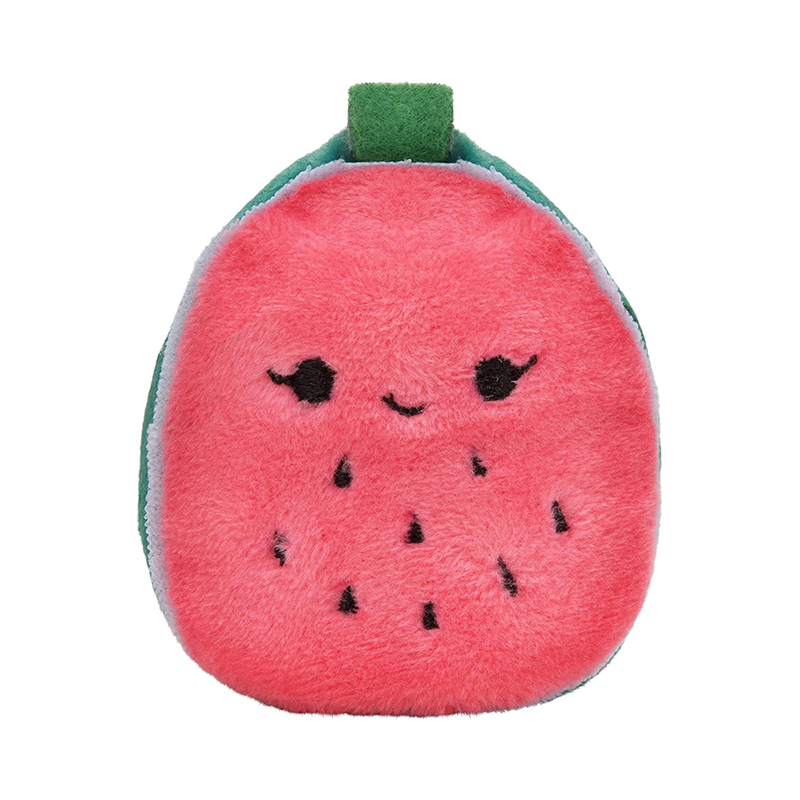 2" Soft Mini Plush Irresistibly Colorful Fruits Peach Pineapple Watermelon Keychain Plush Pendant
