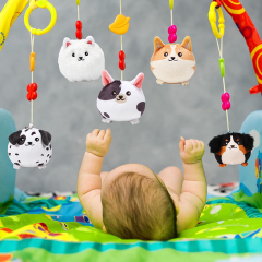 9 Pcs Mini Stuffed Keychains 3.15 Inch Small Plush Bulk Ornaments for Kids Birthday Party