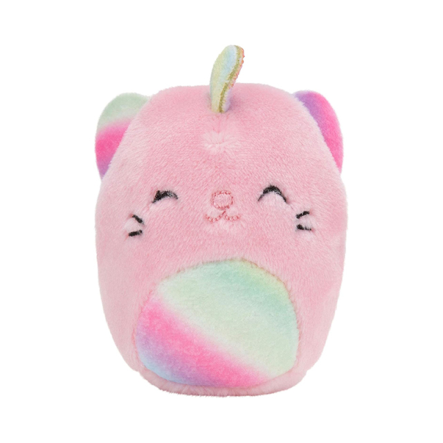2” Rainbow Color Stuffed Animals Cute Plush Keychain Pendant