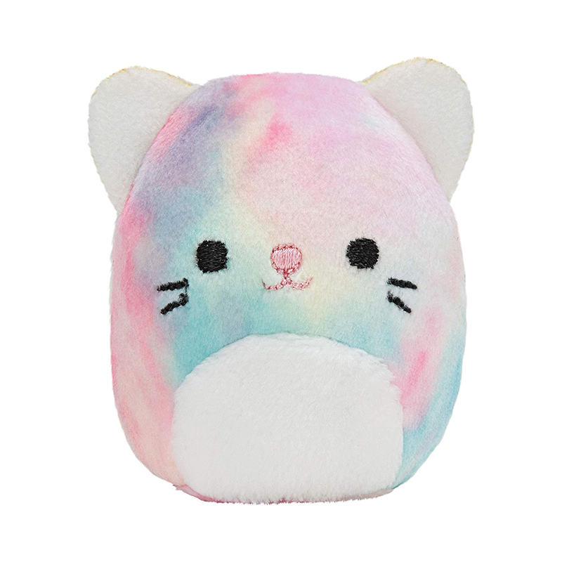 2” Rainbow Color Stuffed Animals Cute Plush Keychain Pendant