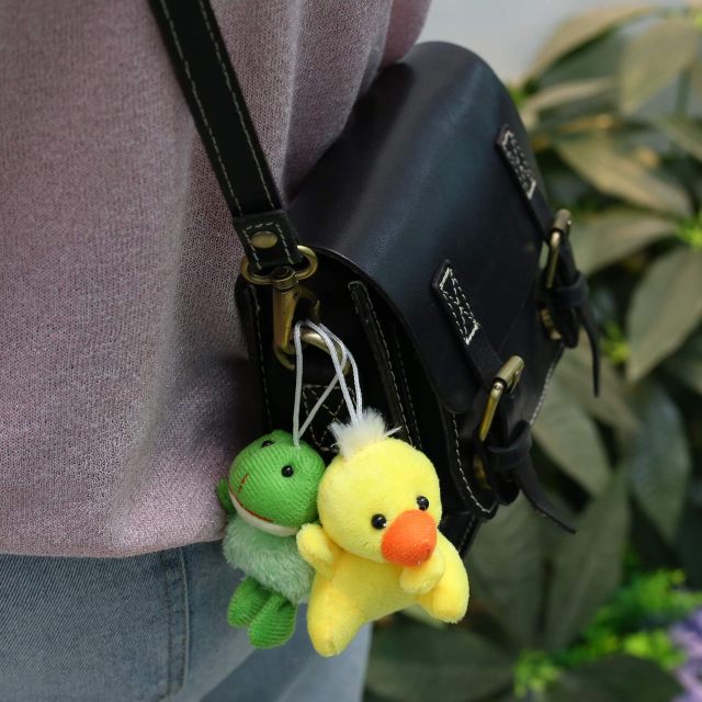 Mini Plush Animal Toy Set Cute Small Animals Plush Keychain Decoration