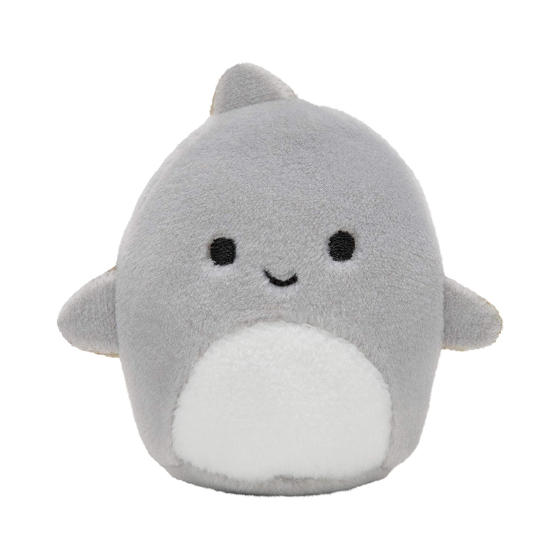 Six 2” Sea Animals Irresistebly soft Colorful Plush Mini Shark Otter Seahorse Stuffed Keychain