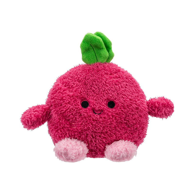 4.5-inch Plush 5-Pack Mushroom Radish Broccoli Corn Erinn Eggplant Stuffed Toys Plush Keychain