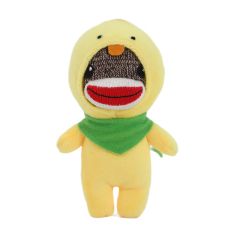 6" Easter Sock Monkey Plush Toy with Banana Chick Lamb Bunny Cover