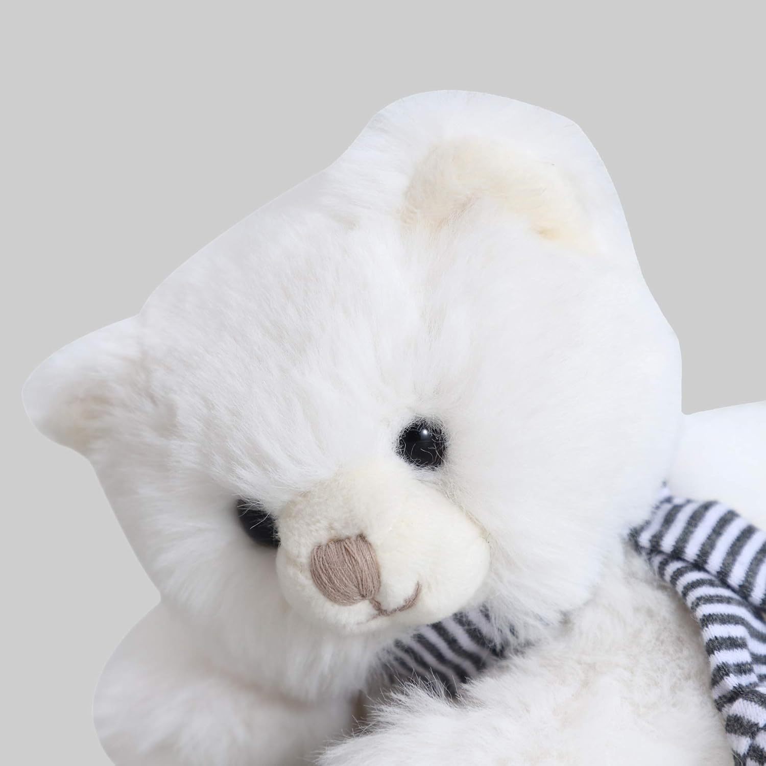 8" White Bear Stuffed Animal Plush Toy Best Gifts