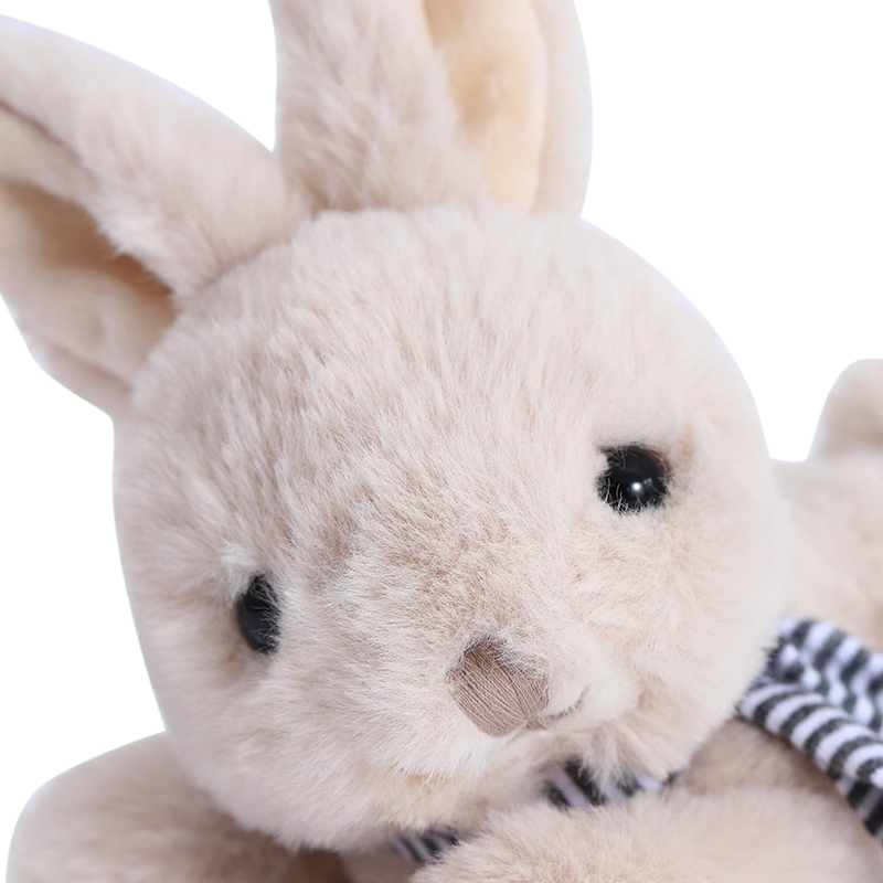 8" Beige Bunny Rabbit Stuffed Animal Plush Toy Best Gifts